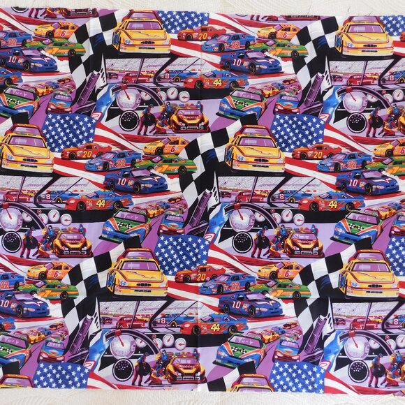 OOP high speed Alexander Henry quilt fabric Daytona NASCAR stock car race track - Picture 7 of 16